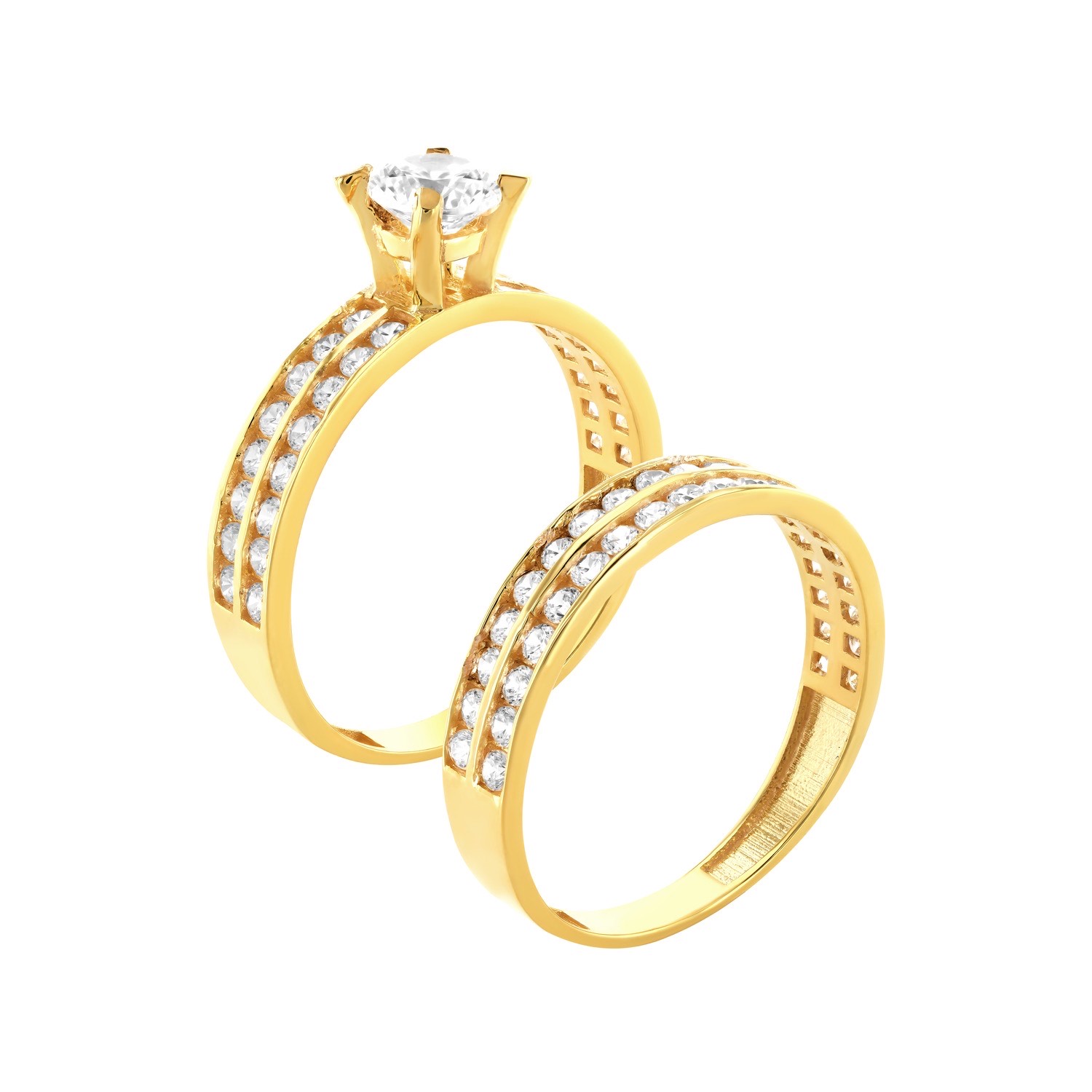 Double Band Engagement Ring